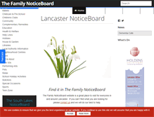Tablet Screenshot of lancaster.thefamilynoticeboard.co.uk